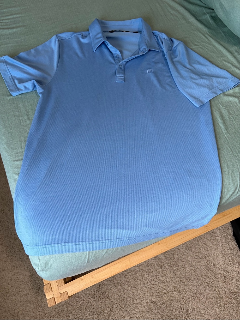 Travis Mathew baby blue polo